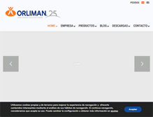 Tablet Screenshot of orliman.com